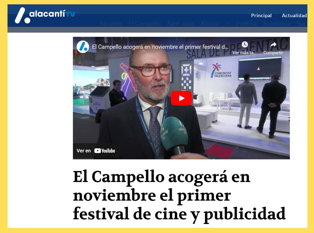 Presentamos Publificción en Alicantí TV: Descubre el Festival en el programa La Explanada